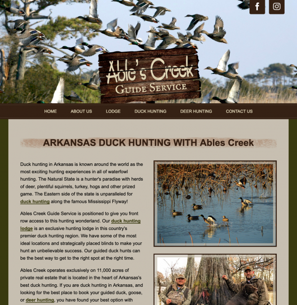 Ables Creek Guide Service title=